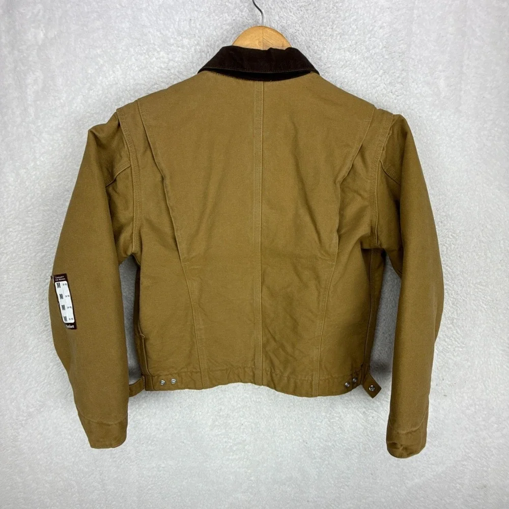 Carhartt Detroit Jacket Sherpa Lined Womens Medium WJ097 CML Camel Brown NWT NOS